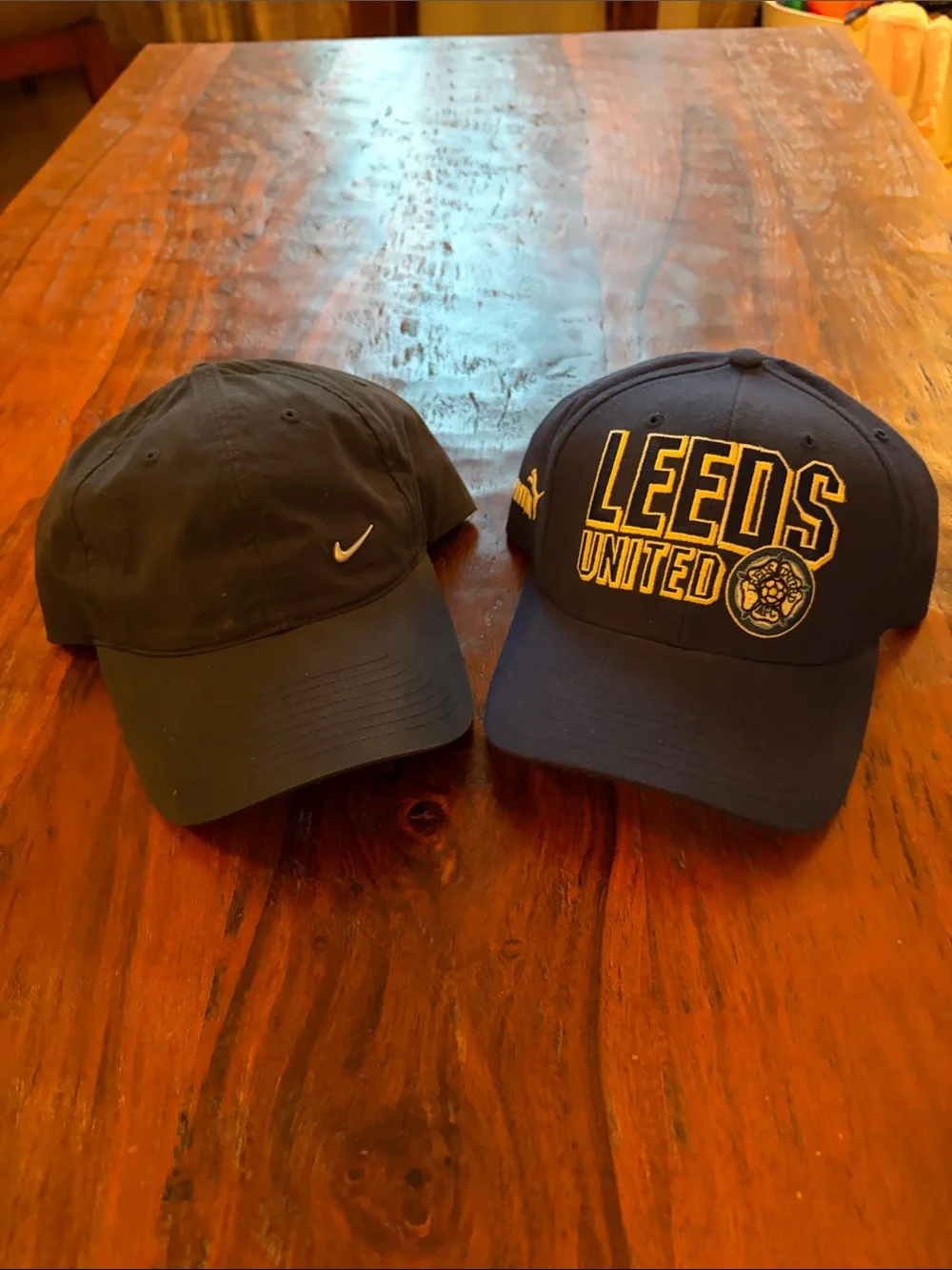 Leeds United Retro hats.